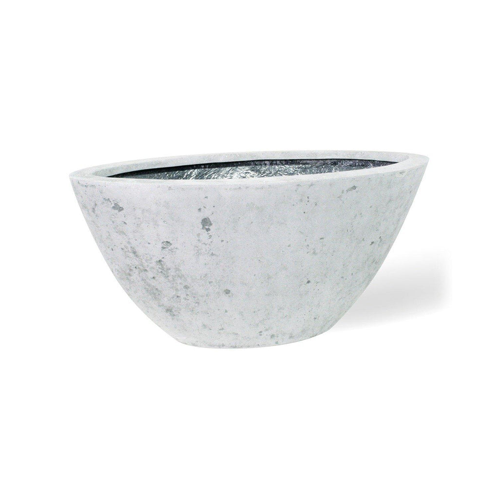 POLYSTONE BOAT planter, 72x36/33 cm, grey