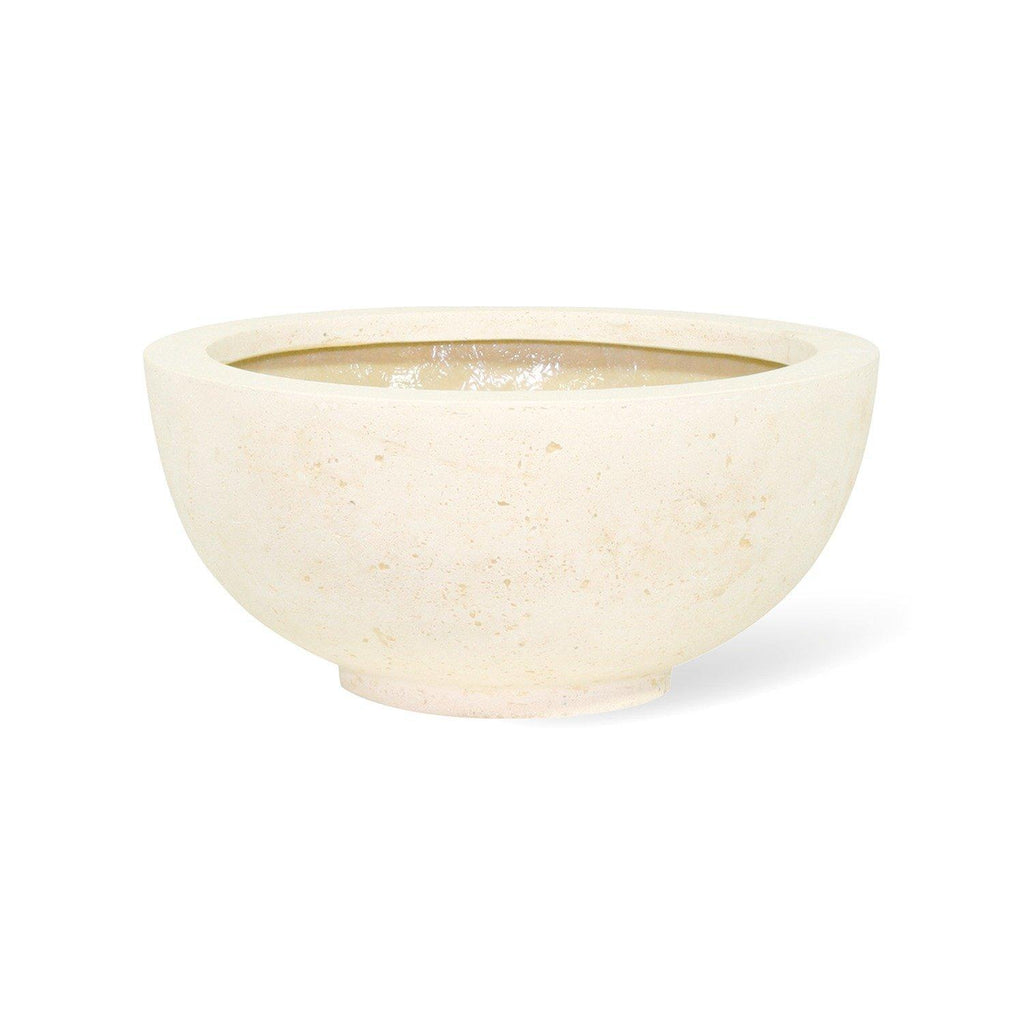 POLYSTONE EGO PLUS planteringsskål, 40/18 cm, crème