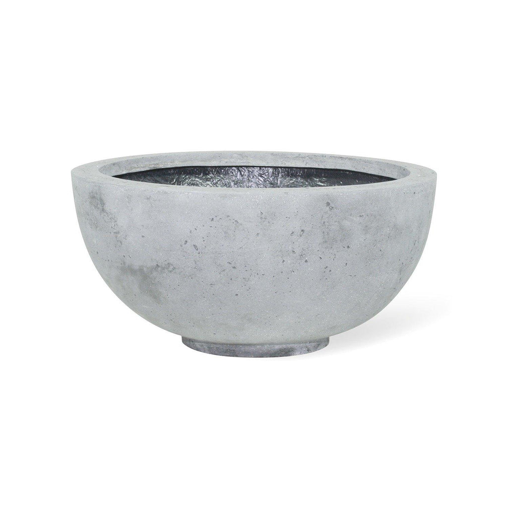 POLYSTONE EGO PLUS planting bowl, 50/22 cm, grey