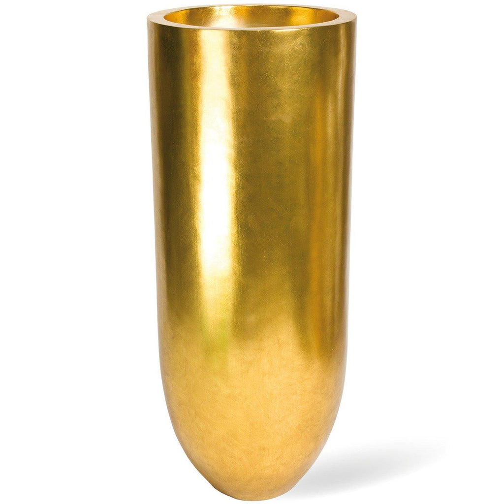 PANDORA planter, 50/125 cm, gold leaf