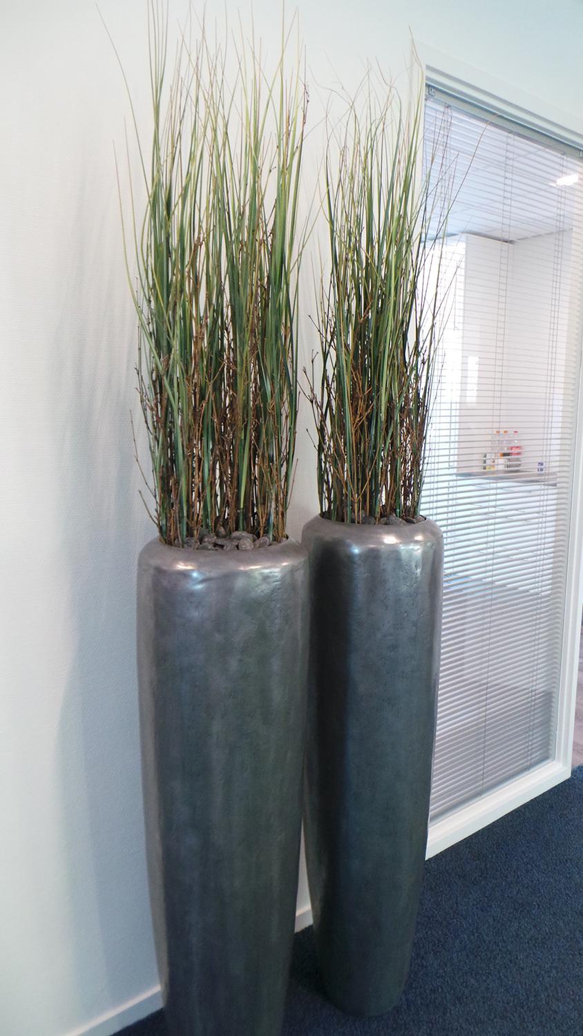 LOFT planter, 32/120 cm, aluminium