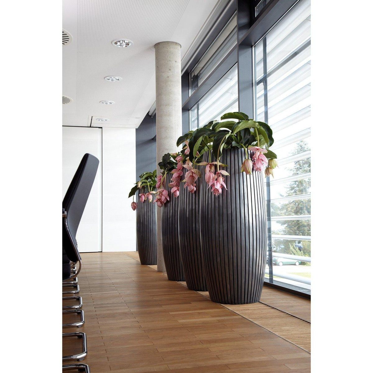 LINES planter, 57/120 cm, aluminium – Kingplanters