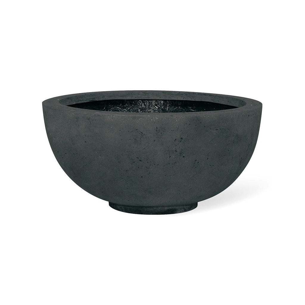 POLYSTONE EGO PLUS planteskål, 50/22 cm, antrasitt