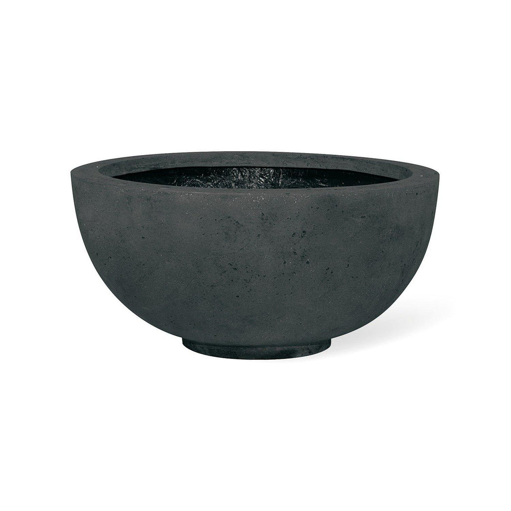POLYSTONE EGO PLUS planting bowl, 50/22 cm, anthracite