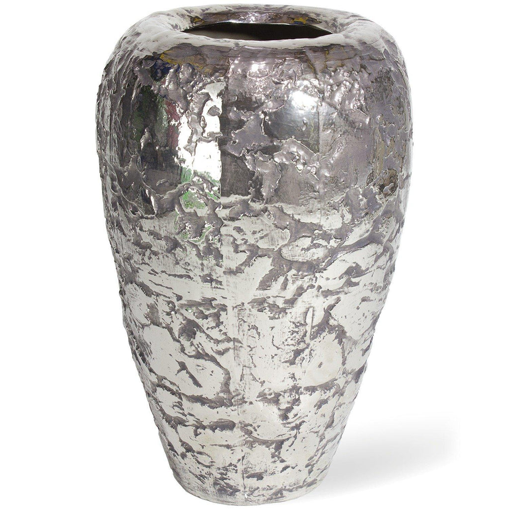 LUXURY planter, 46/74 cm, ancient-chrome