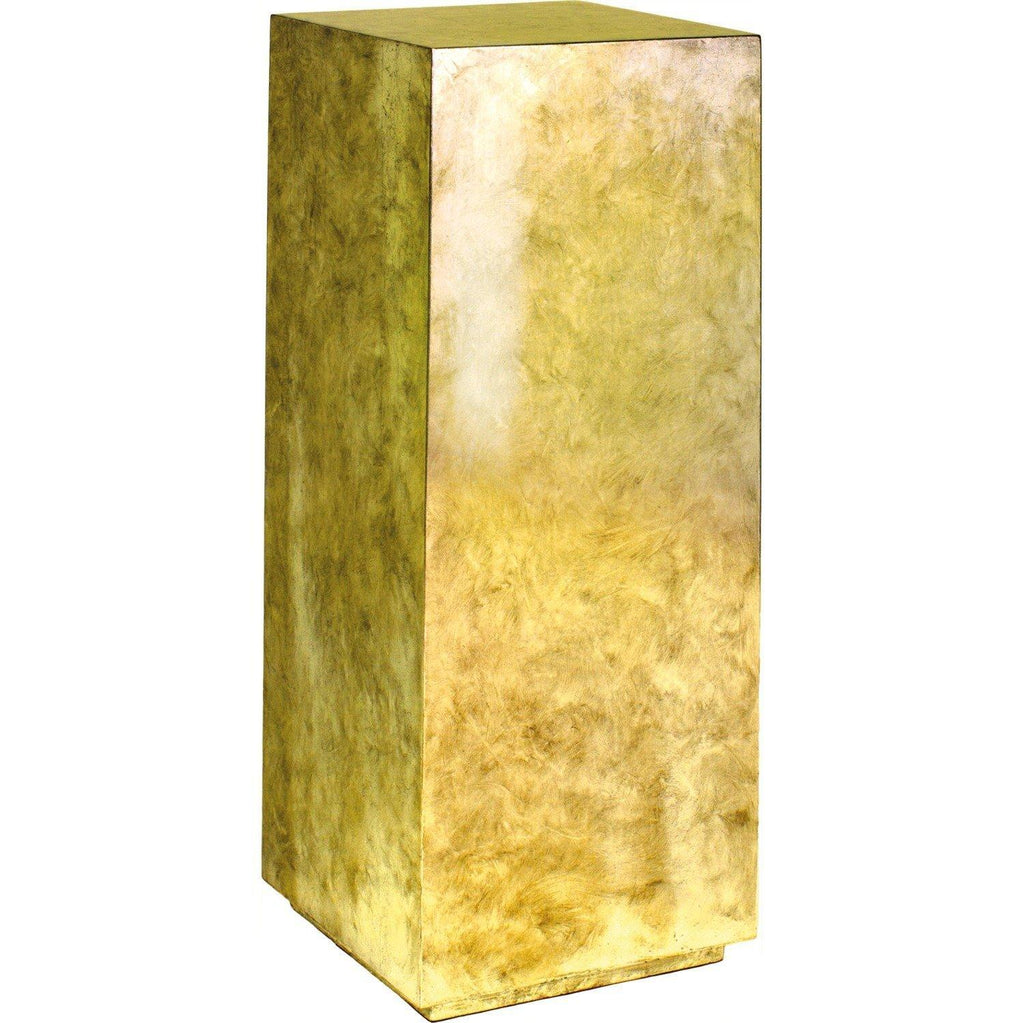 PANDORA piedestal, 30x30/80 cm, bladguld