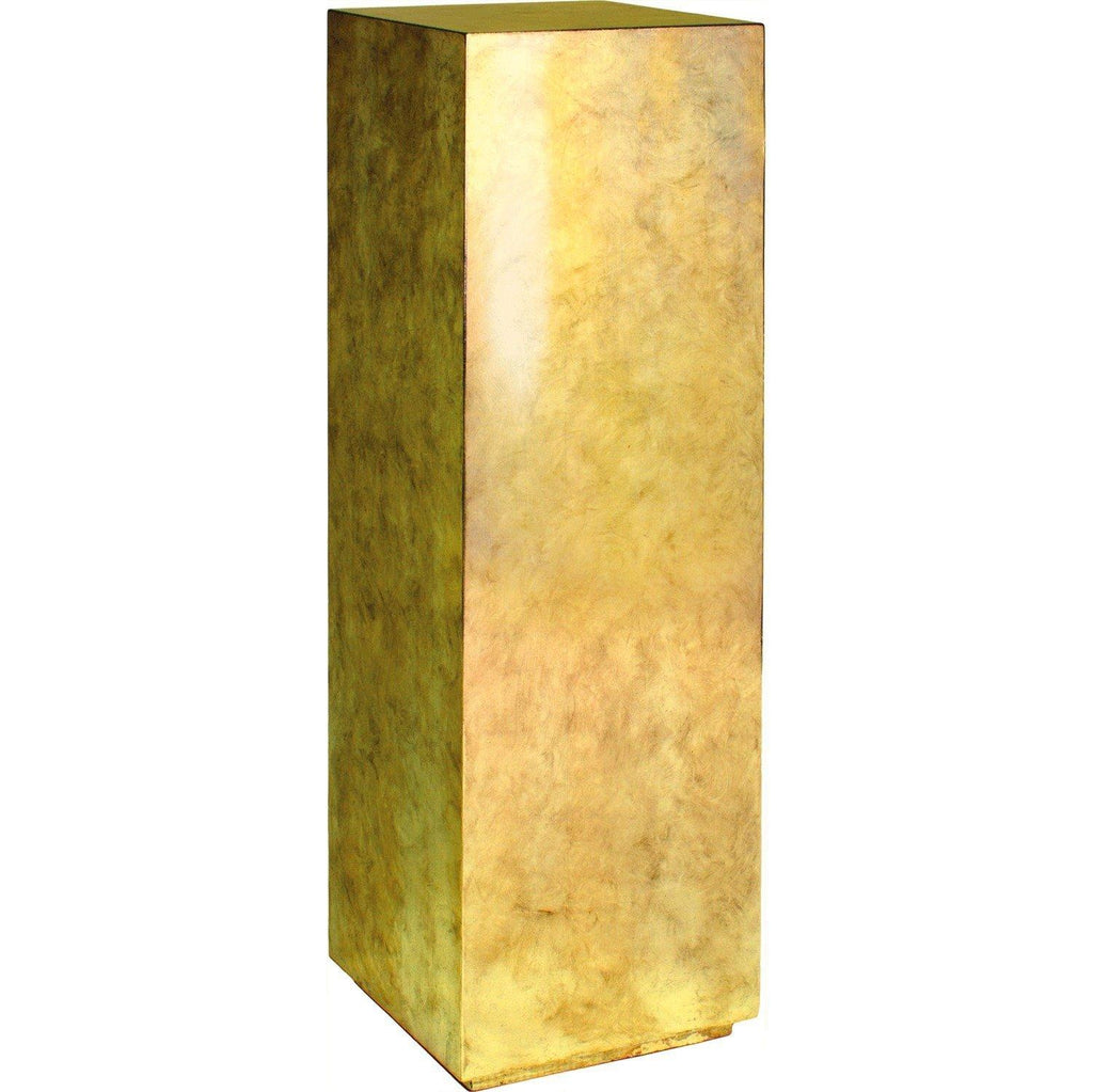 PANDORA piedistallo, 30x30/100 cm, foglia oro