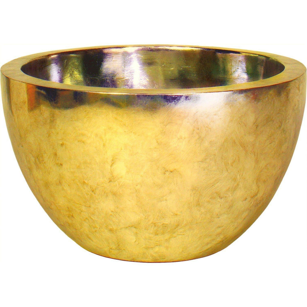 PANDORA planter, 60/35 cm, gold leaf