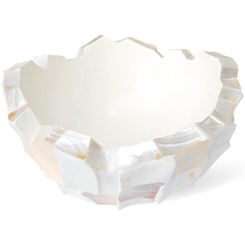 SHELL bowl, 70/36 cm, white mother of pearl