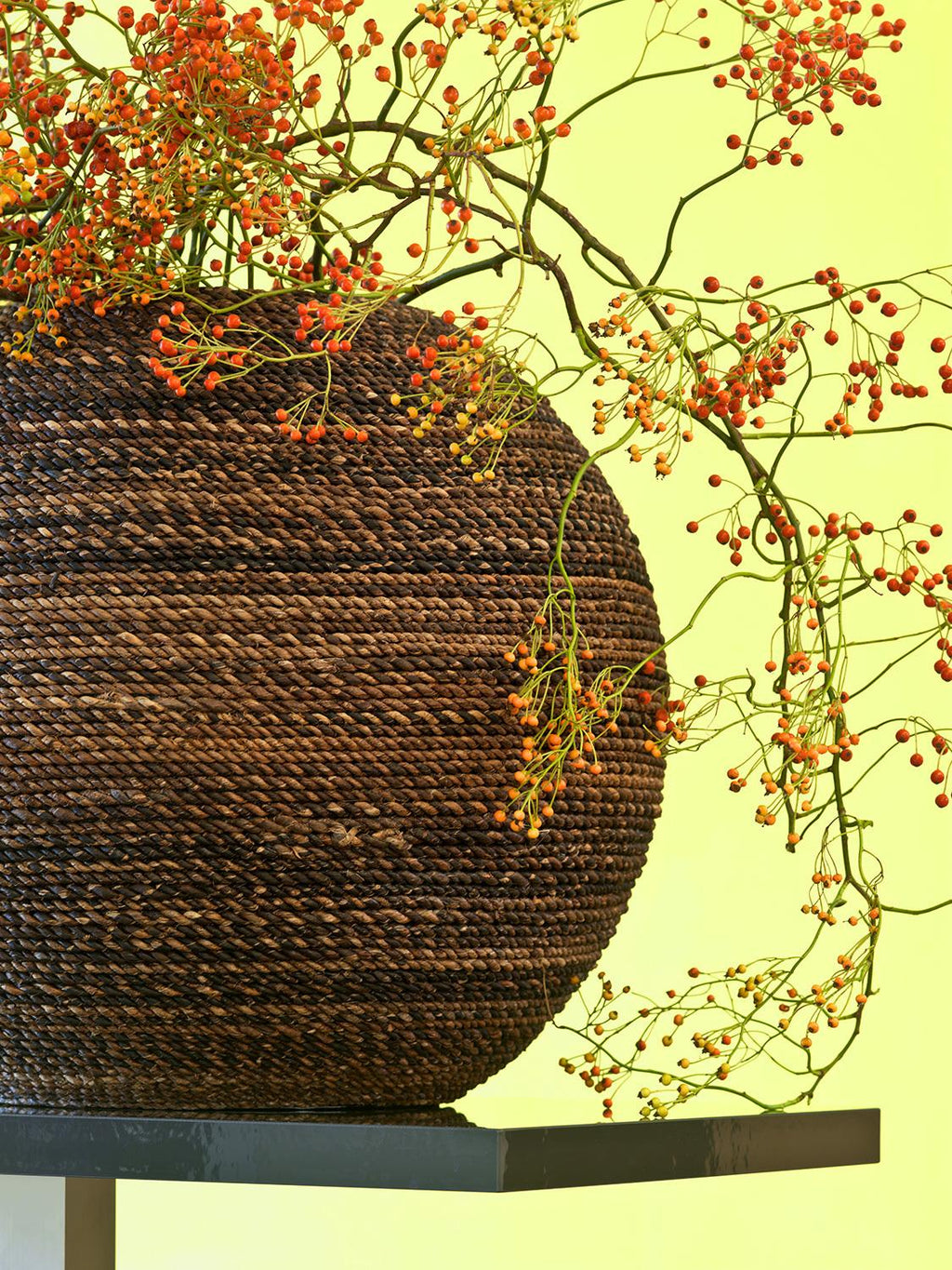 Tisch-Pflanzgefäß BEACH, 30/30 cm, Naturgeflecht