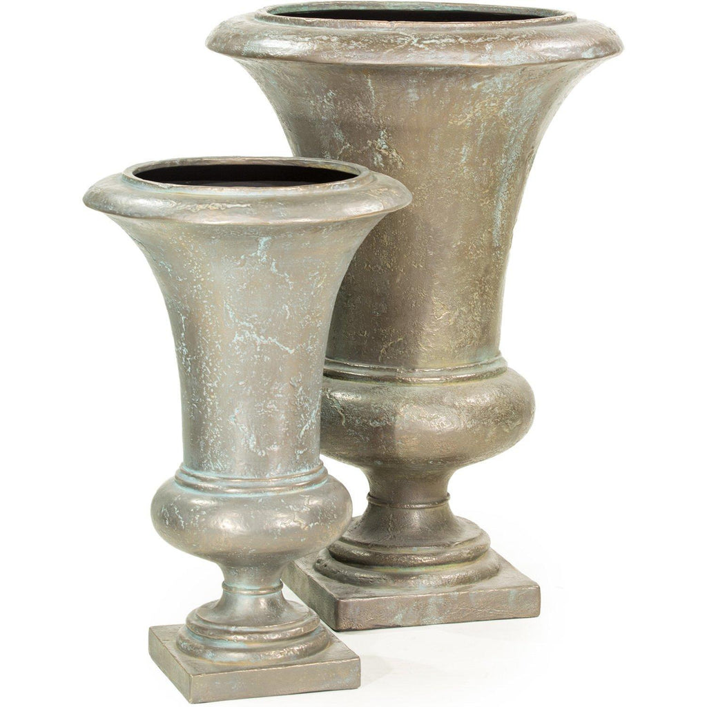 Vaso per piante AMPHORA, 52/80 cm, verderame-bronzo