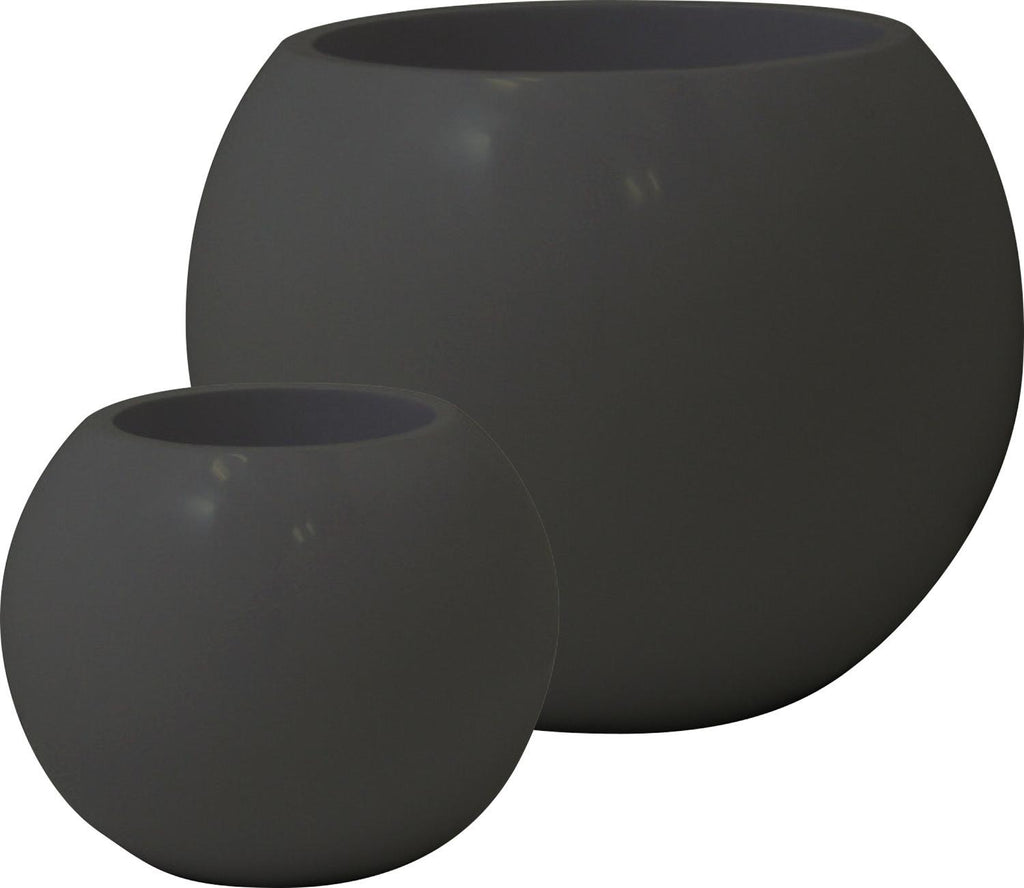 PREMIUM GLOBE planter, 40/32 cm, anthracite grey