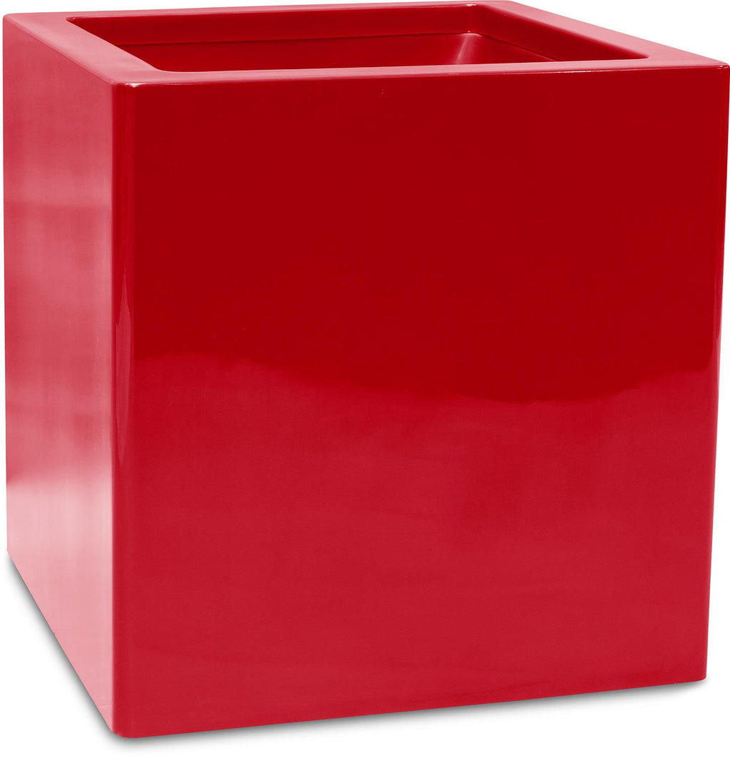 PREMIUM CUBUS-kruka, 40x40/40 cm, rubinröd