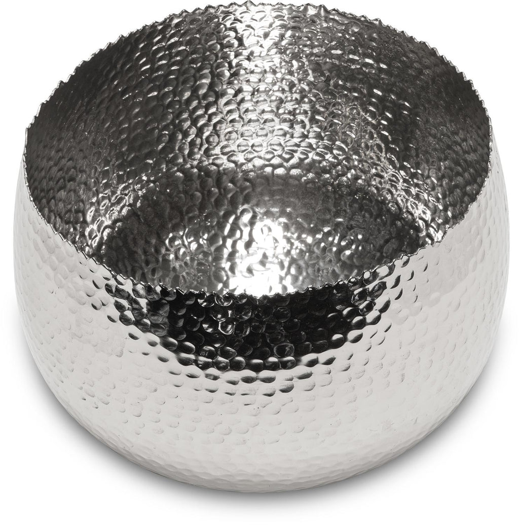 TAZA skål, 28x28/19 cm, polerad aluminium
