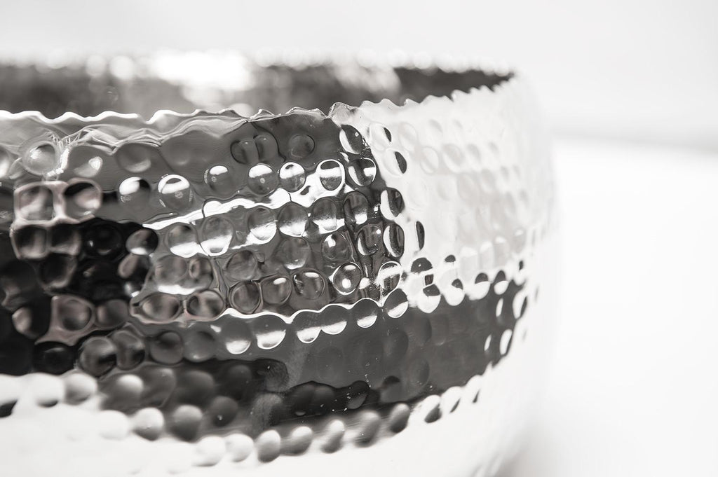 TAZA bowl, 28x28/19 cm, polished aluminium
