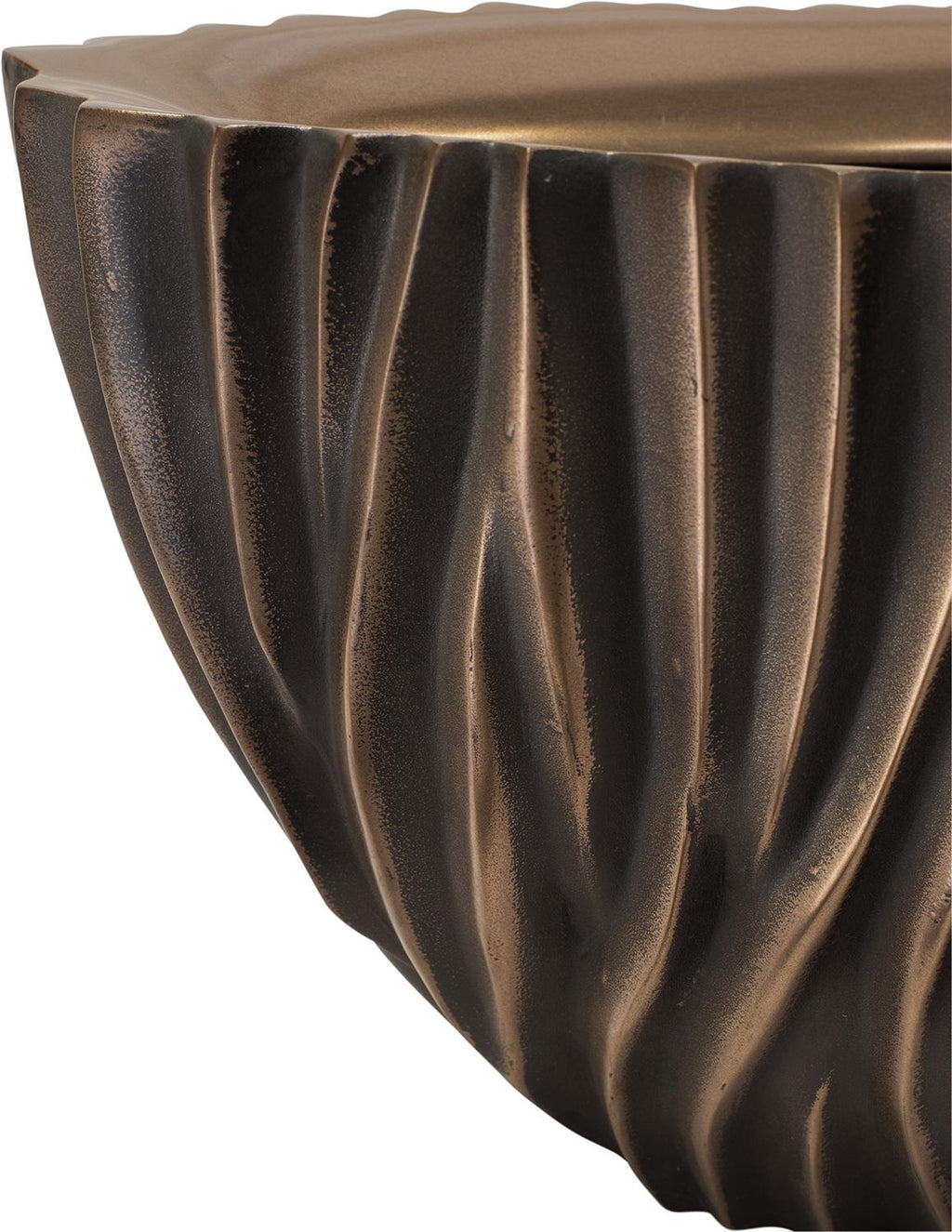 RIVER Tisch-Pflanzgefäß, 70x25/25 cm, antike Bronze