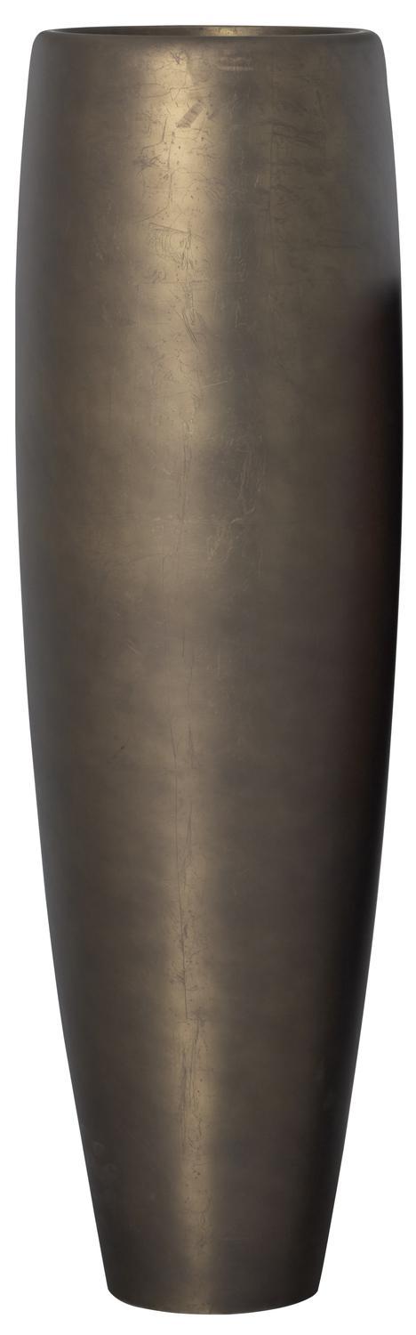 ROYAL plantevase, 34/112 cm, antikk bronse