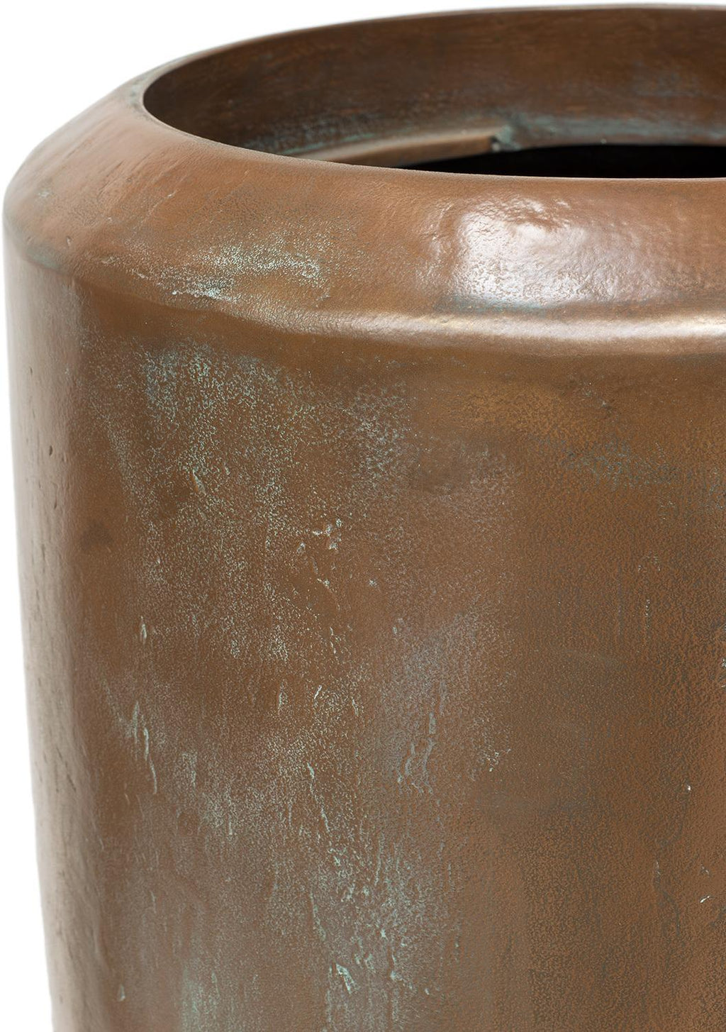LOFT planter, 30/80 cm, verdigris bronze