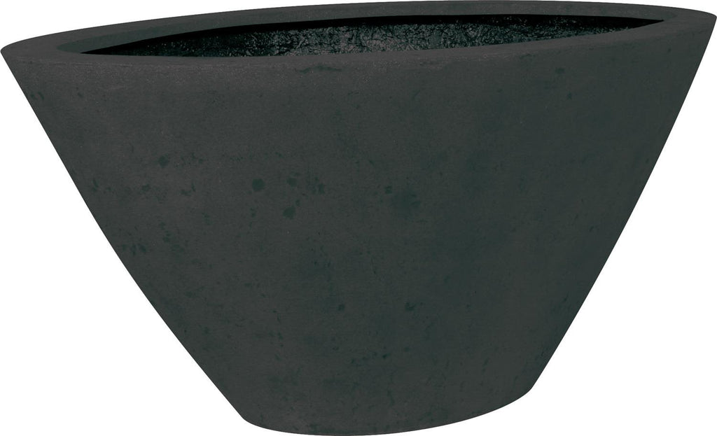 POLYSTONE BOAT planter, 45x19/19 cm, antracit