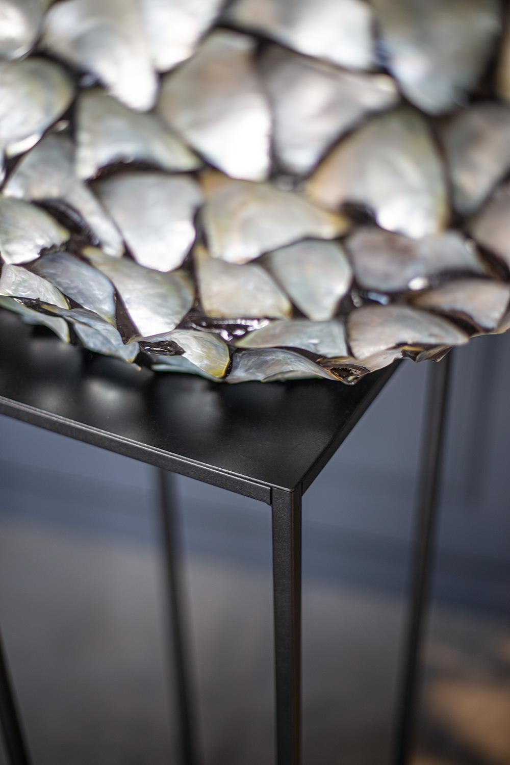 STAGE blomstersøyle metall, 30x30/75 cm, sort matt