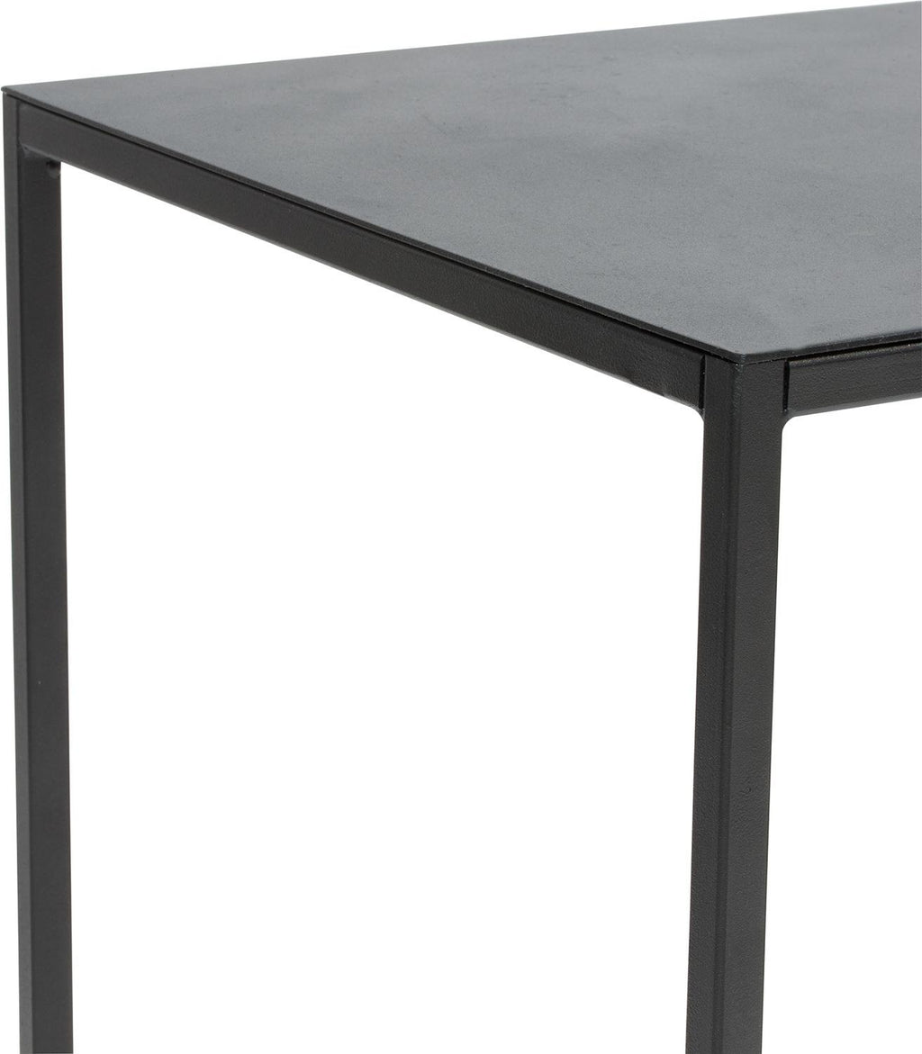 STAGE flower column metal, 30x30/100 cm, black matt