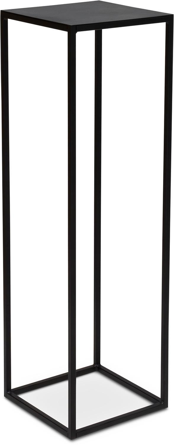 STAGE flower column metal, 30x30/100 cm, black matt