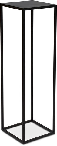 STAGE flower column metal, 30x30/100 cm, black matt