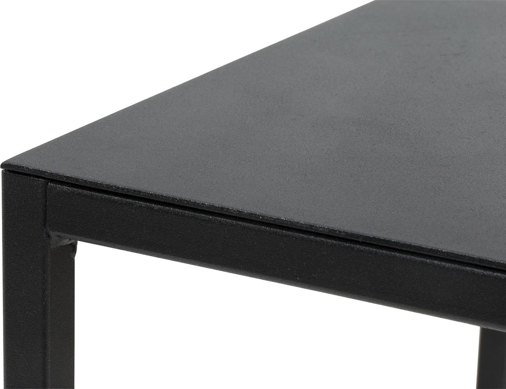 STAGE flower column metal, 40x40/50 cm, black matt
