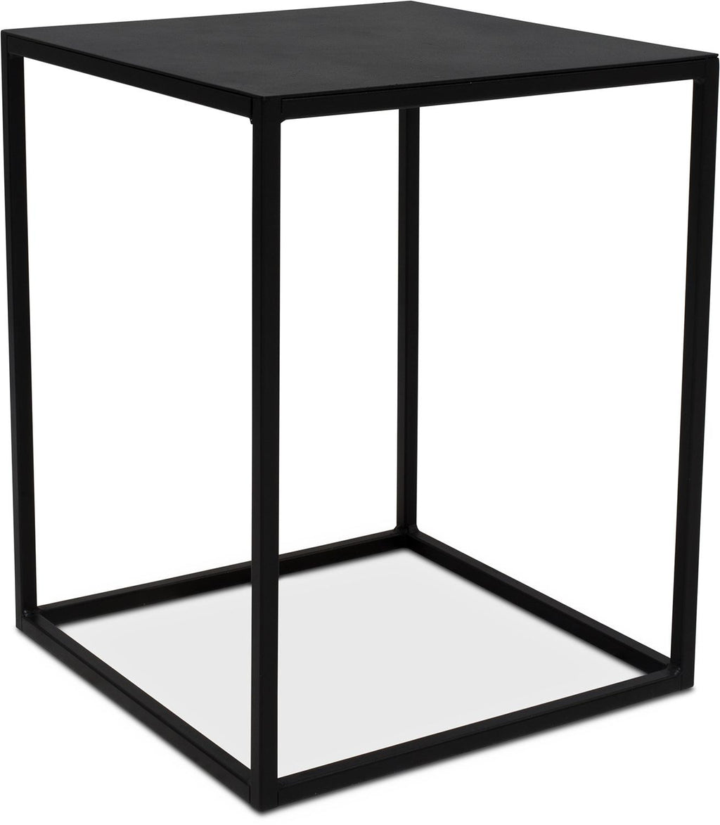 STAGE flower column metal, 40x40/50 cm, black matt