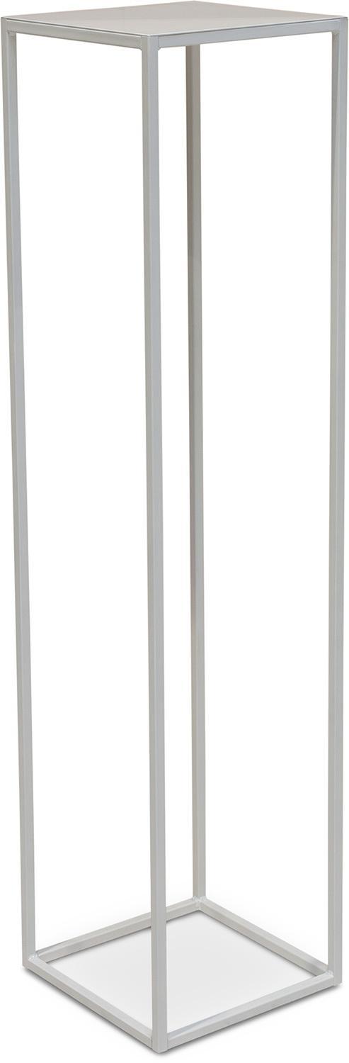 STAGE colonna fiori in metallo, 30x30/125 cm, bianco opaco