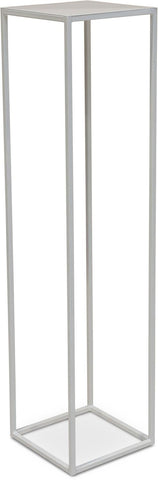 STAGE colonna fiori in metallo, 30x30/125 cm, bianco opaco