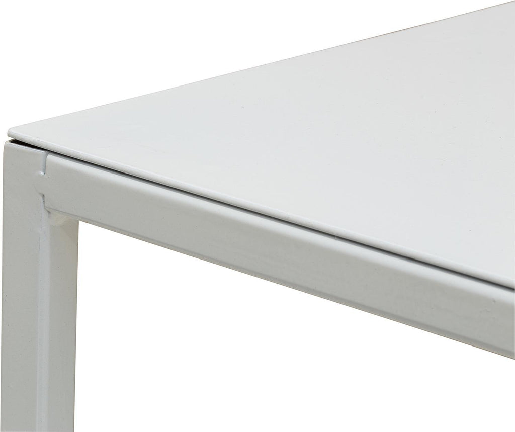 STAGE flower column metal, 40x40/50 cm, white matt