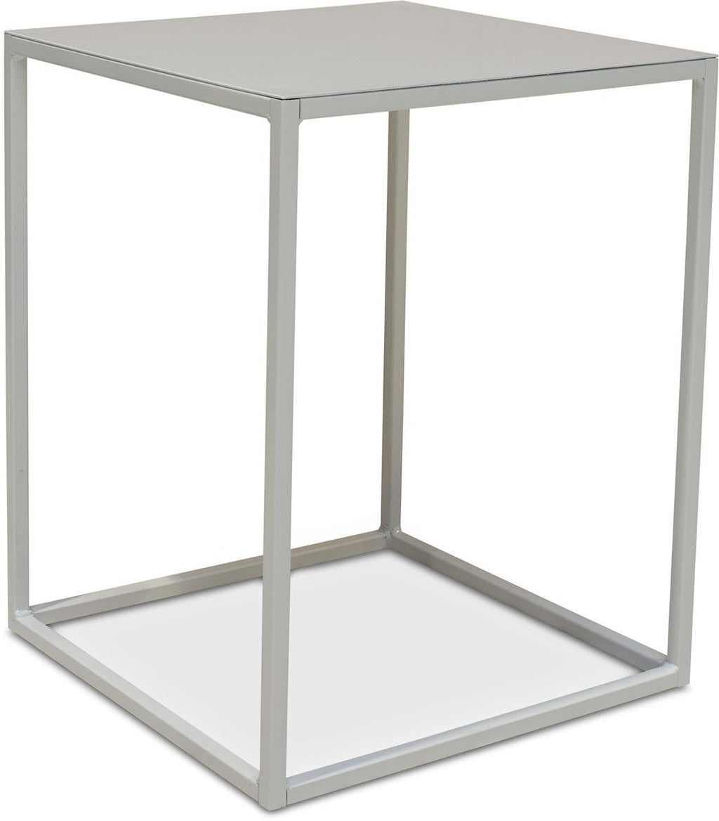 STAGE flower column metal, 40x40/50 cm, white matt