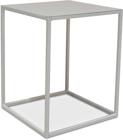 STAGE flower column metal, 40x40/50 cm, white matt