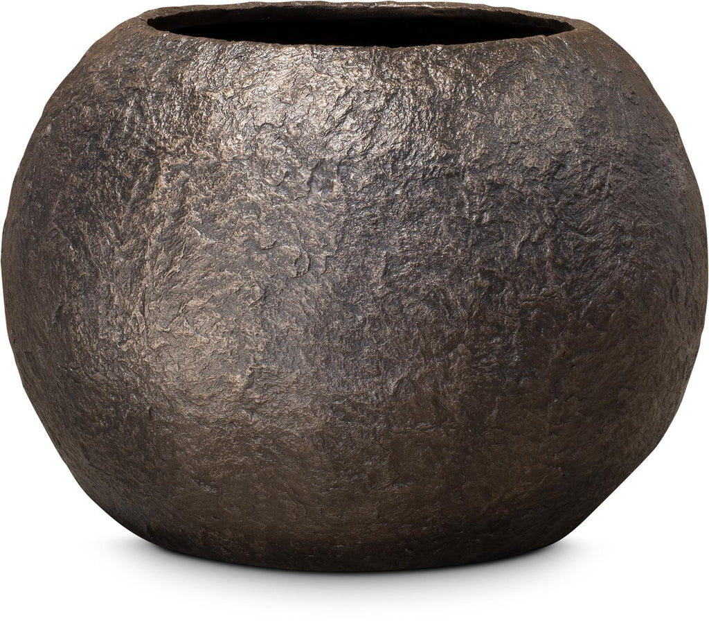 ROCKY planter, 80/57 cm, brons