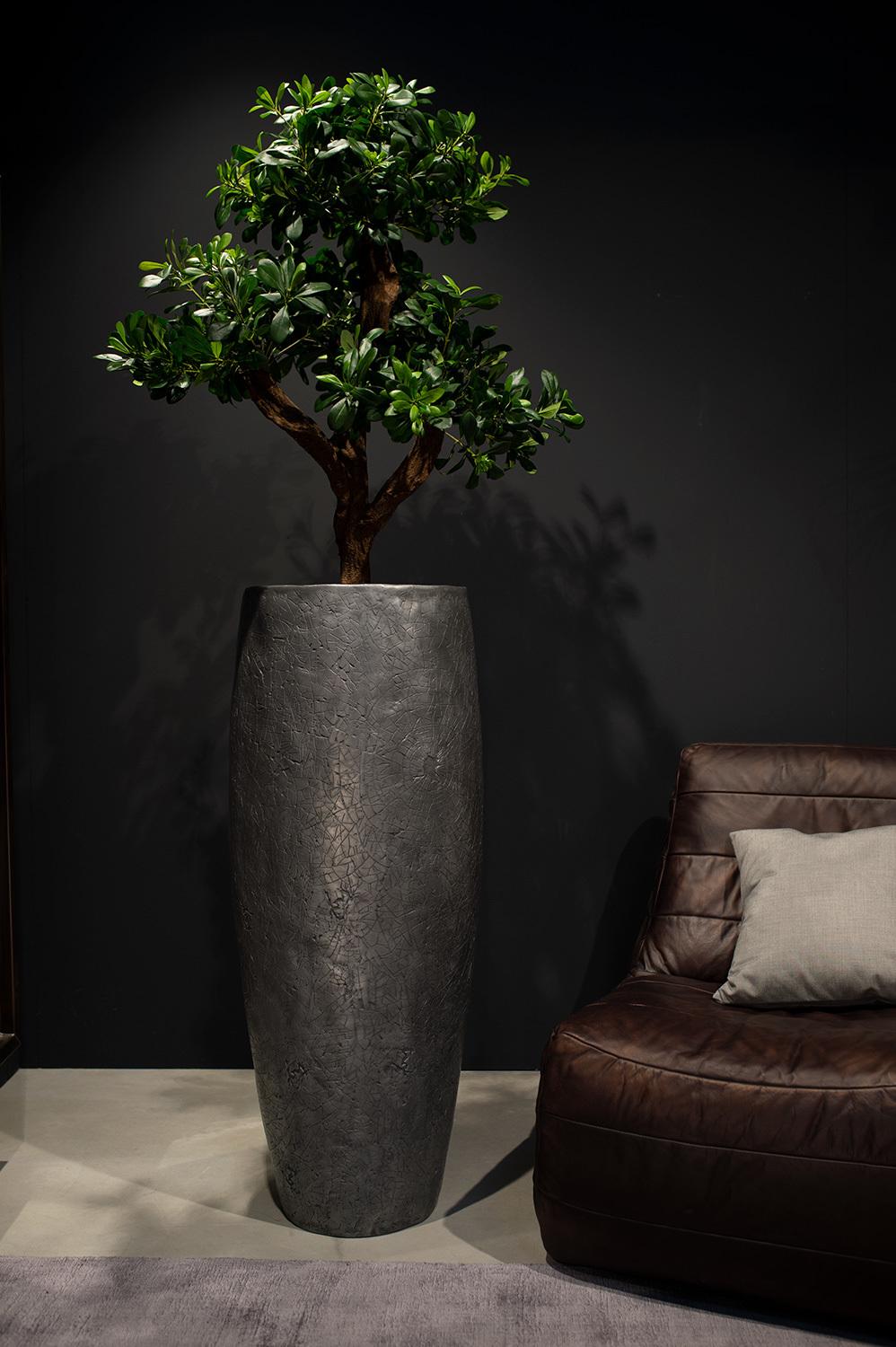 CRACKLE plantekasse, 50/120 cm, aluminium