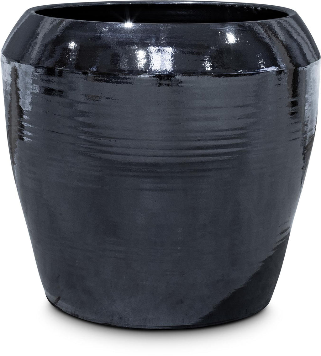 PADU planter, 55/46 cm, platinum black