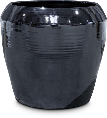 Fioriera PADU, 55/46 cm, nero platino