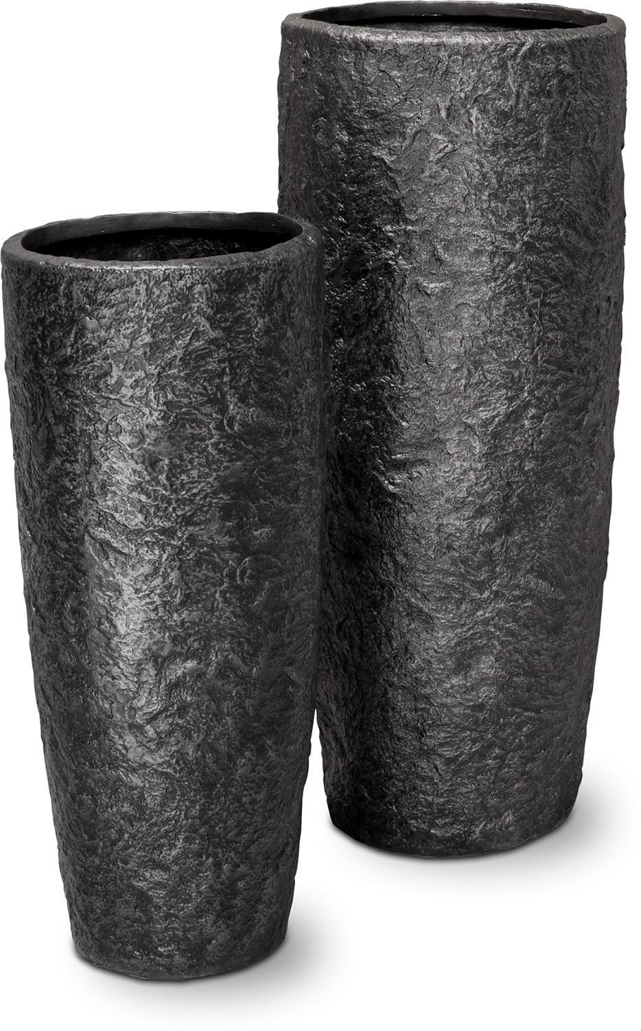 ROCKY planter 35/79 Black granite