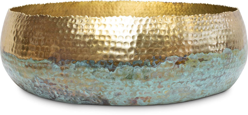 HOOP MYSTIC Schale, 52/14 cm, Gold/Patina
