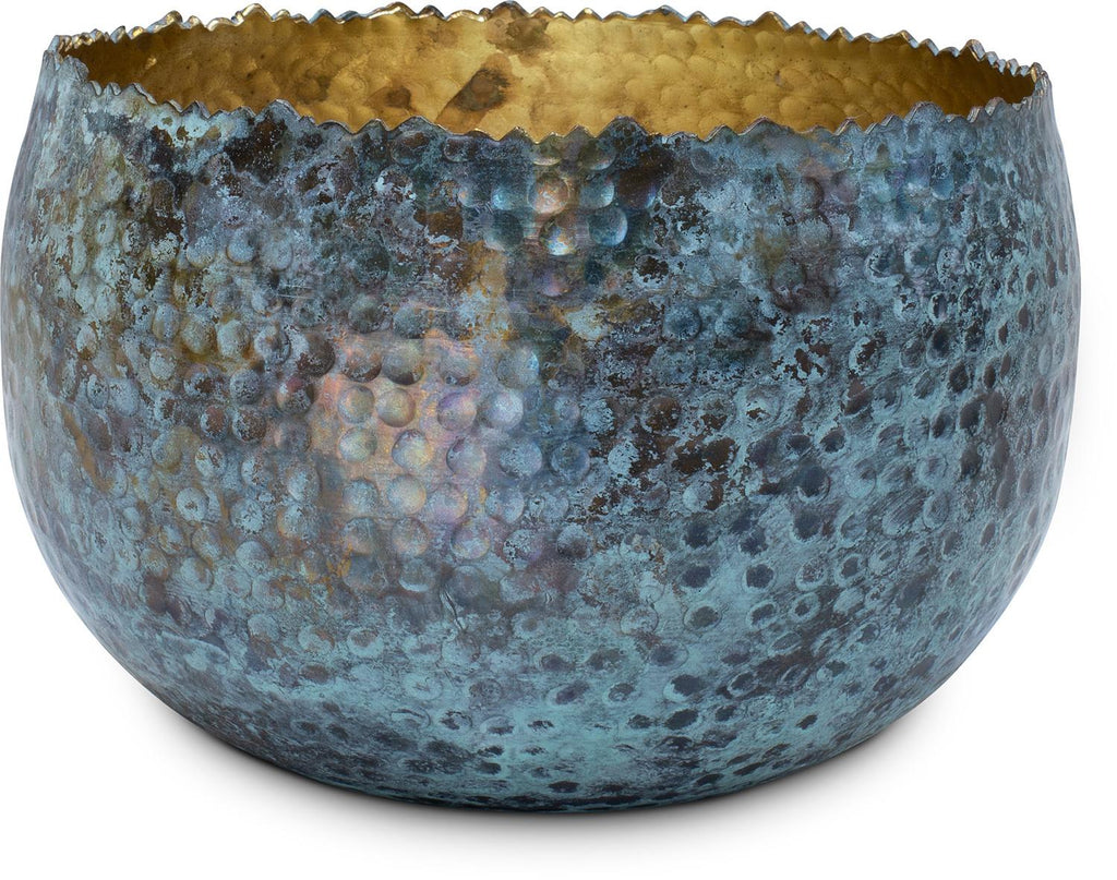 TAZA MYSTIC bowl, 21/13,5 cm, gold/patina