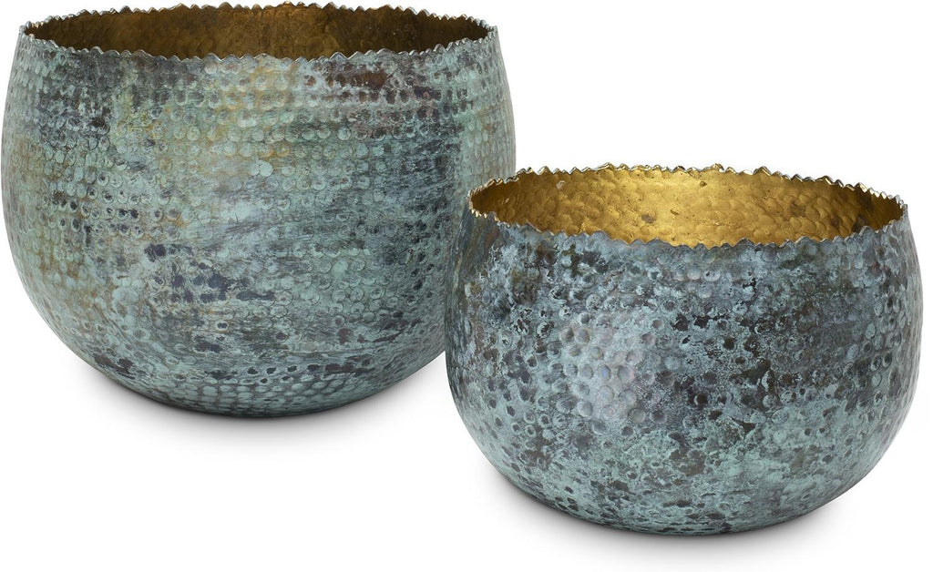 TAZA MYSTIC skål, 28/19 cm, gull/patina